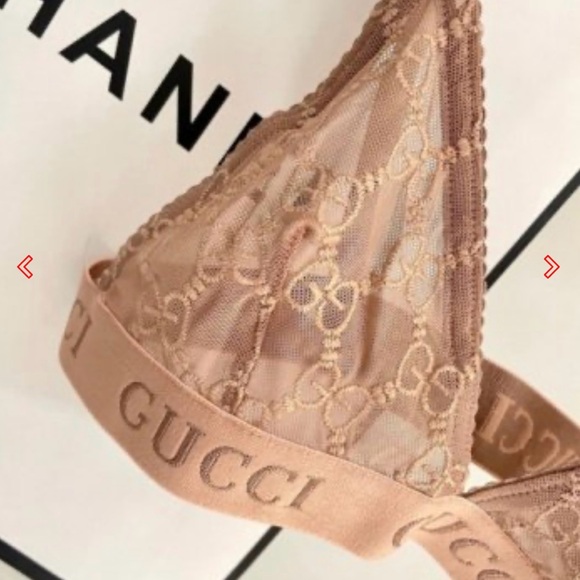 Gucci Pink Lace Bra Intimates - Picture 4 of 6